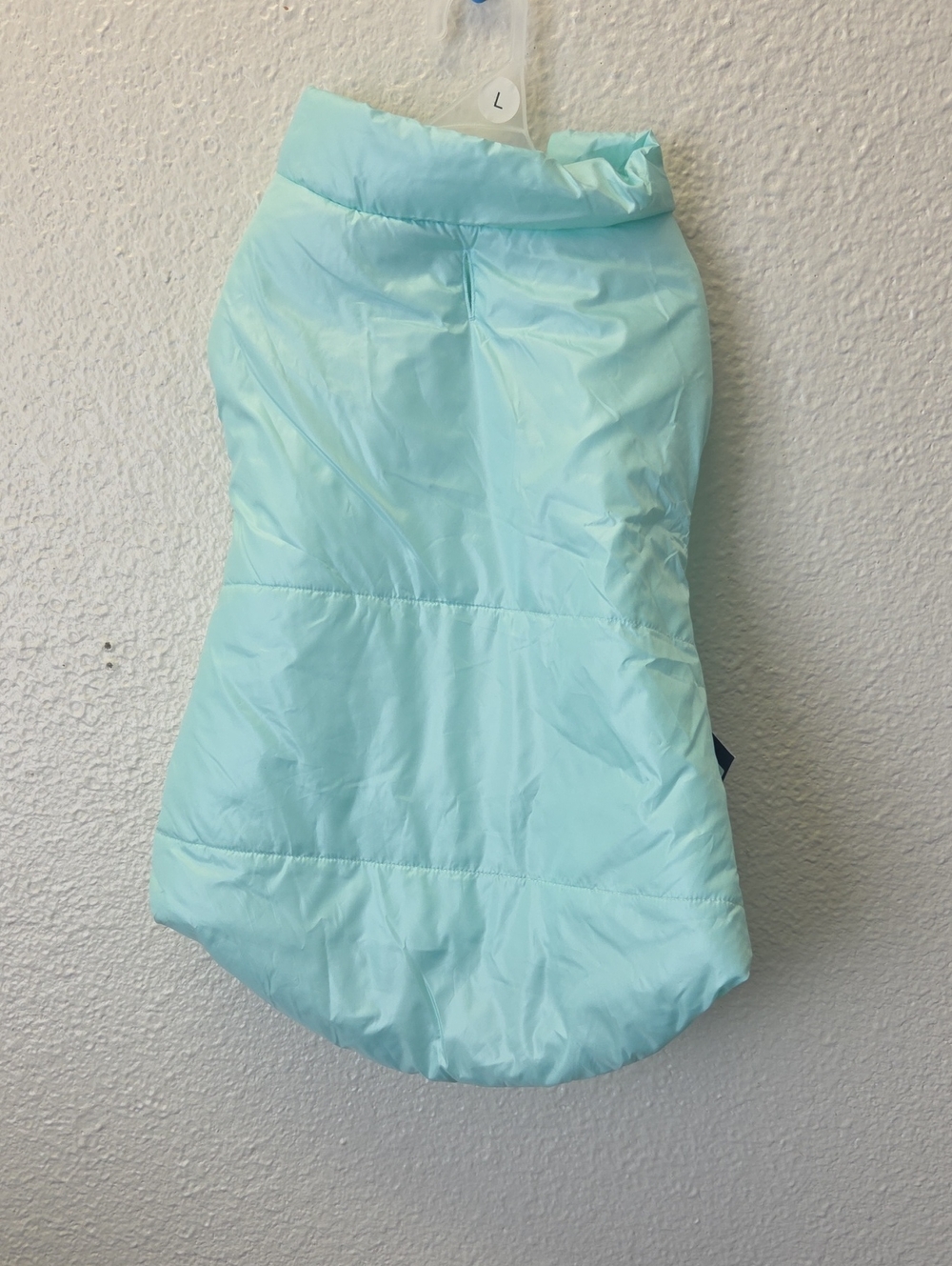 Light Blue Insulated Dog Puffer Coat - Brand Unspecified